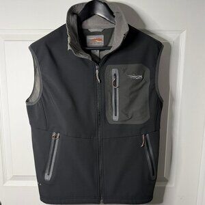 Sitka Men’s Medium Jetstream Vest Black Goretex Windstopper